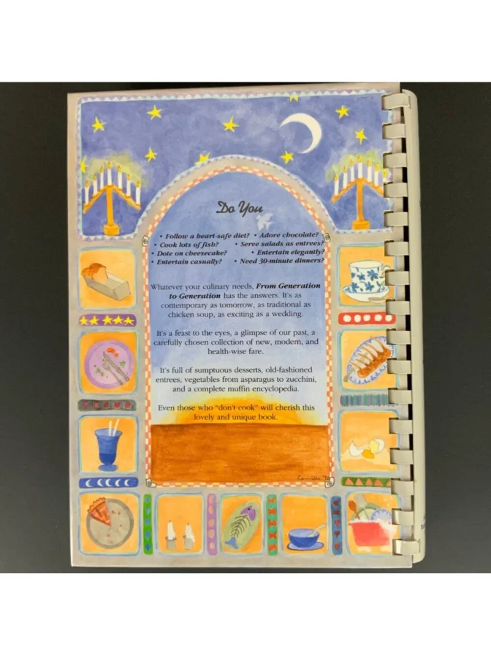 From Generation To Generation Temple Emanu-El Dallas Cookbook 1993 1st Printing